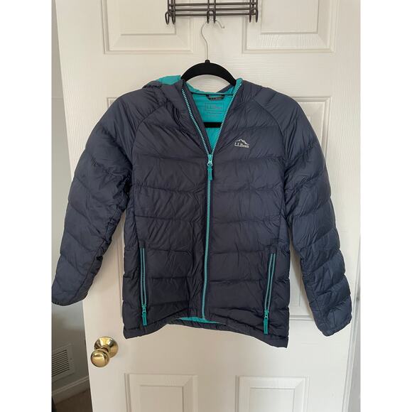 L.L. Bean Jackets & Blazers - L.L.Bean Puff Jacket, Goose Down, Hood, Interior Pocket, Size L14-16